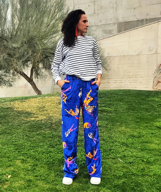 Women Designer Plush Long Pants Superheroes