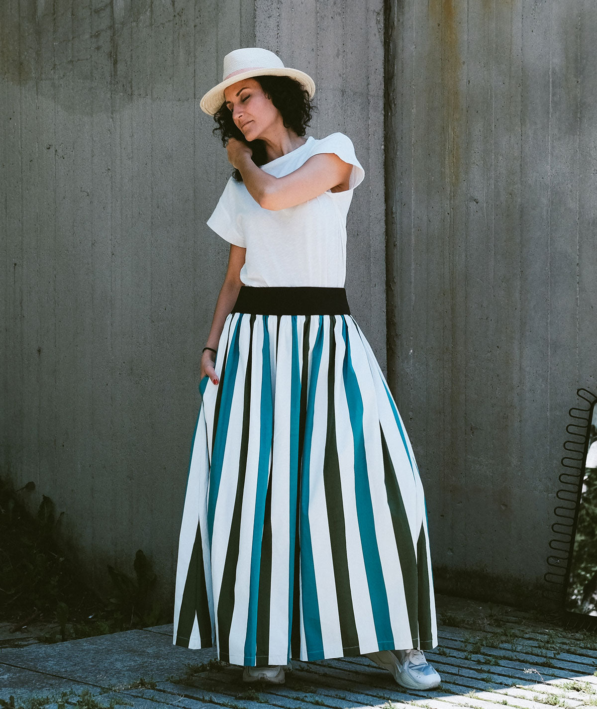 Long Fresh Summer Vertigo Skirt